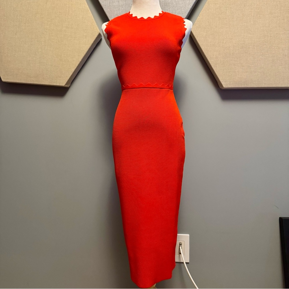 ALC Elegant Orange Red Sleeveless Dress XS